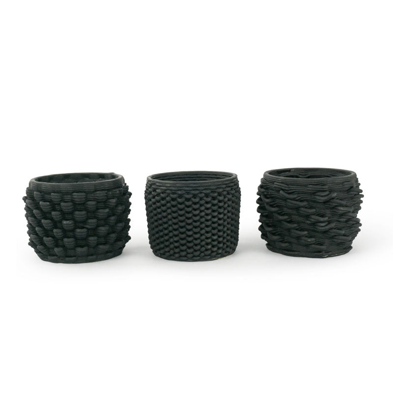 Cactus Planter - Loop + Twist + Petal - Set of 3 - One each pattern