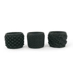 Cactus Planter - Loop + Twist + Petal - Set of 3 - One each pattern