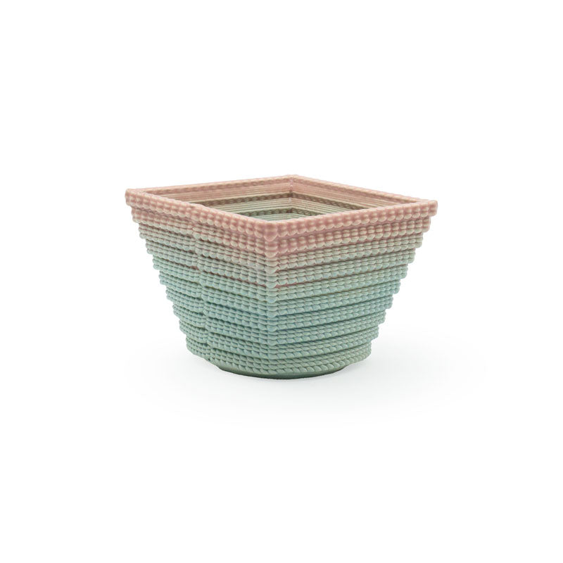 Planter - Square - Micro Scallop Pattern