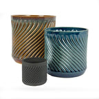 Planter - Swirl Pattern