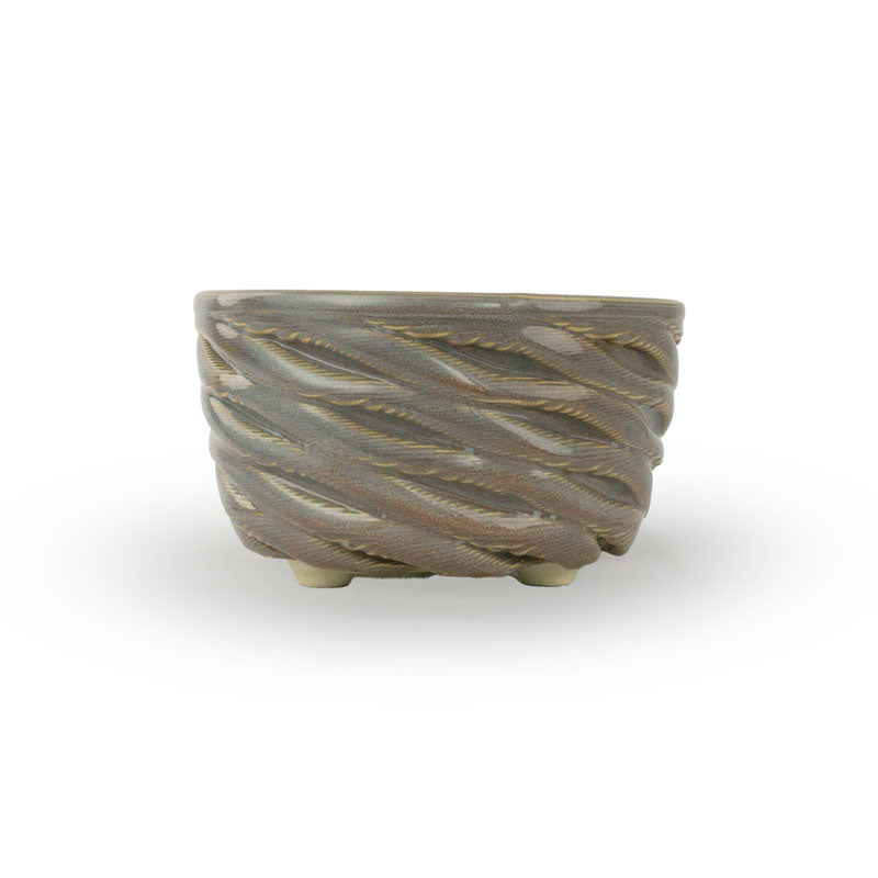 Planter Bowl- Swirl Pattern