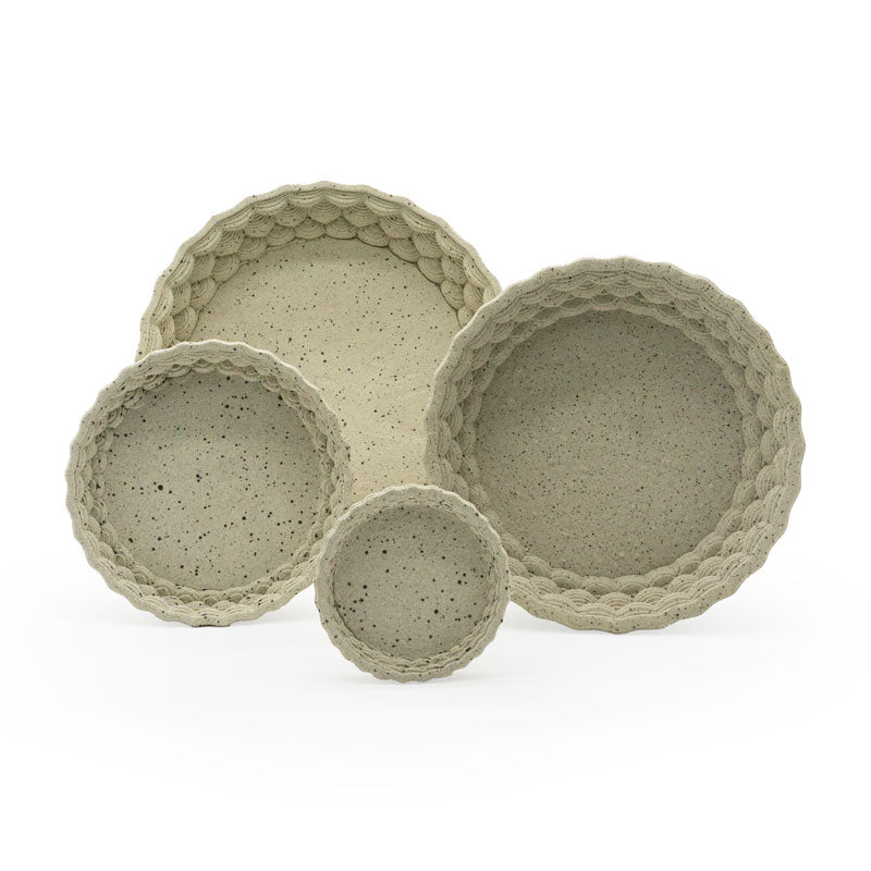 Planter Trays - Diamond Pattern - Round