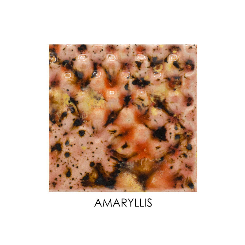 Speckled soap bar with 'Amaryllis' branding on a white background