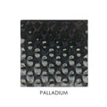 Metallic square tile with textured surface and 'Palladium' label on a white background